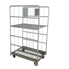 Metal Galvanized Storage Foldable Heavy Duty Roll Container